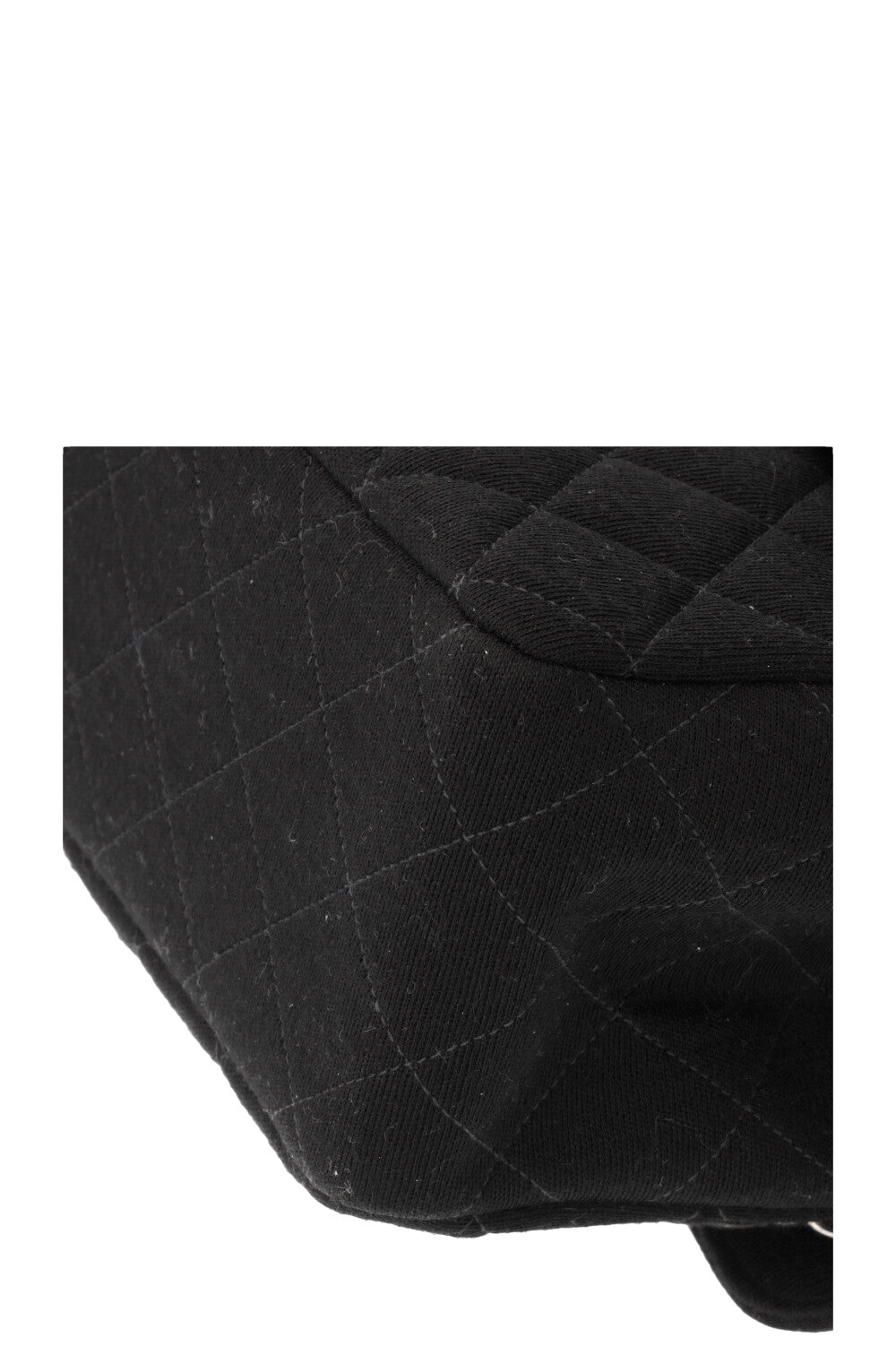 CHANEL Small Double Sided Flap Bag Jersey Black