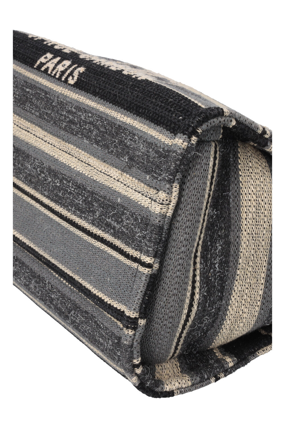 CHANEL Small Deauville Tote Bag Striped Blue