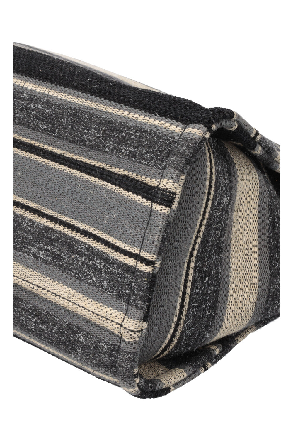 CHANEL Small Deauville Tote Bag Striped Blue
