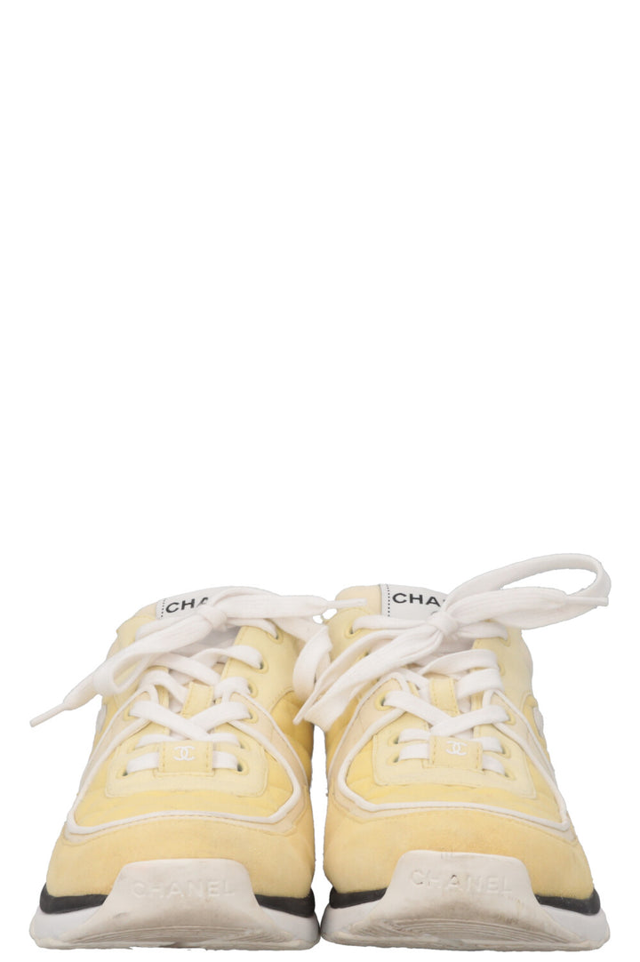 CHANEL Tennis Sneakers Yellow