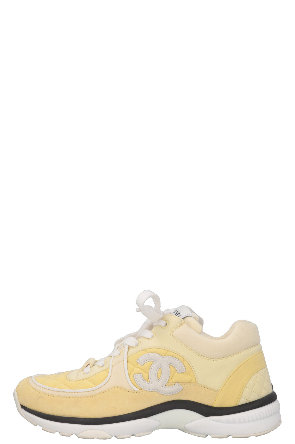 CHANEL Tennis Sneakers Yellow