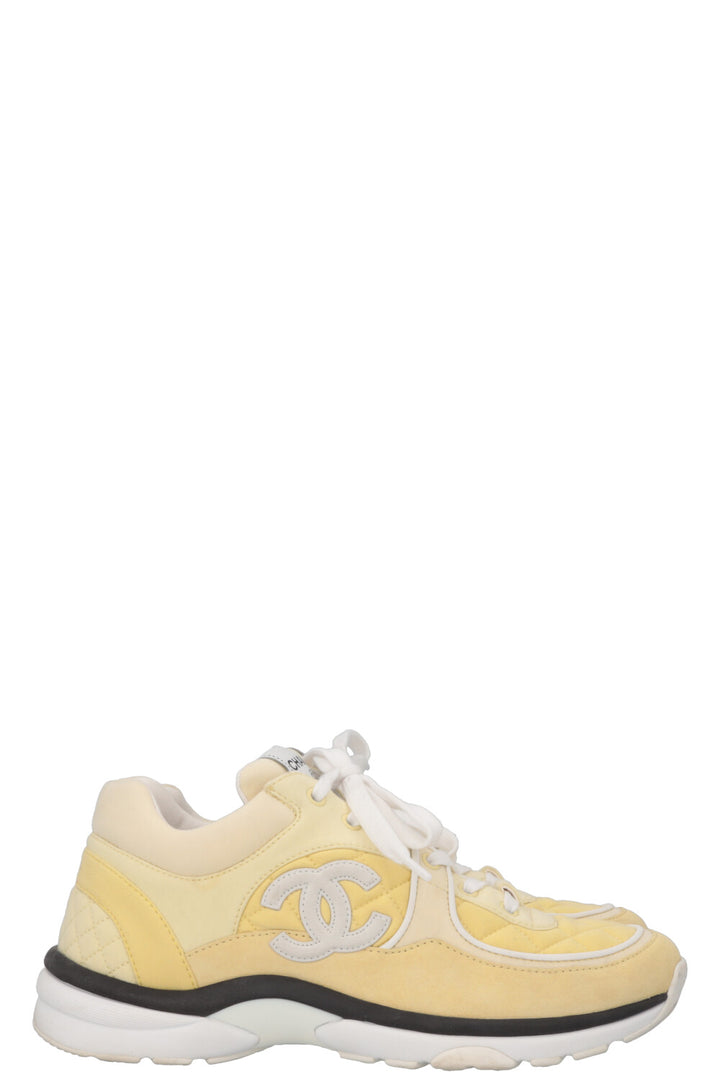 CHANEL Tennis Sneakers Yellow