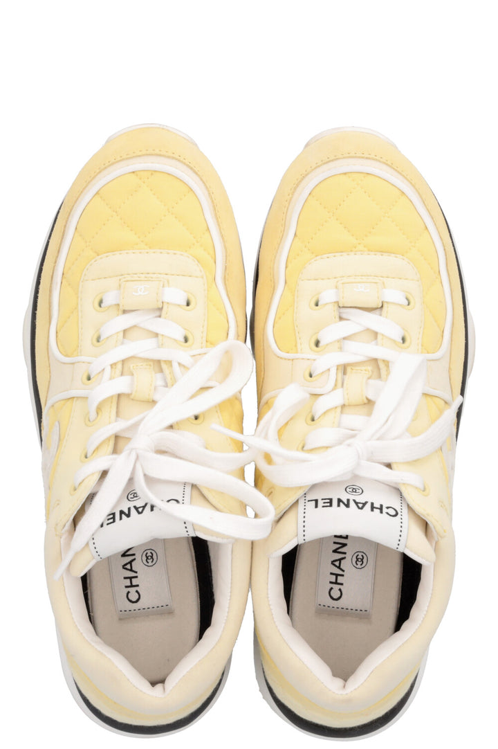 CHANEL Tennis Sneakers Yellow