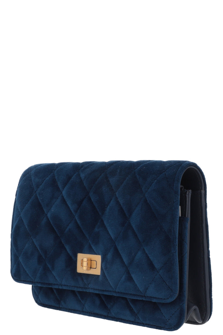 CHANEL 2.55 WOC Velvet Blue