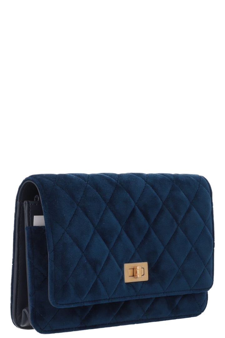 CHANEL 2.55 WOC Velvet Blue