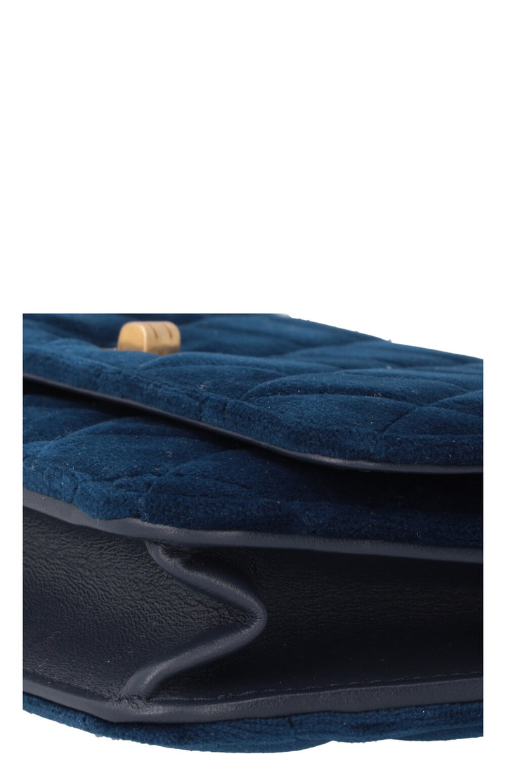 CHANEL 2.55 WOC Velvet Blue