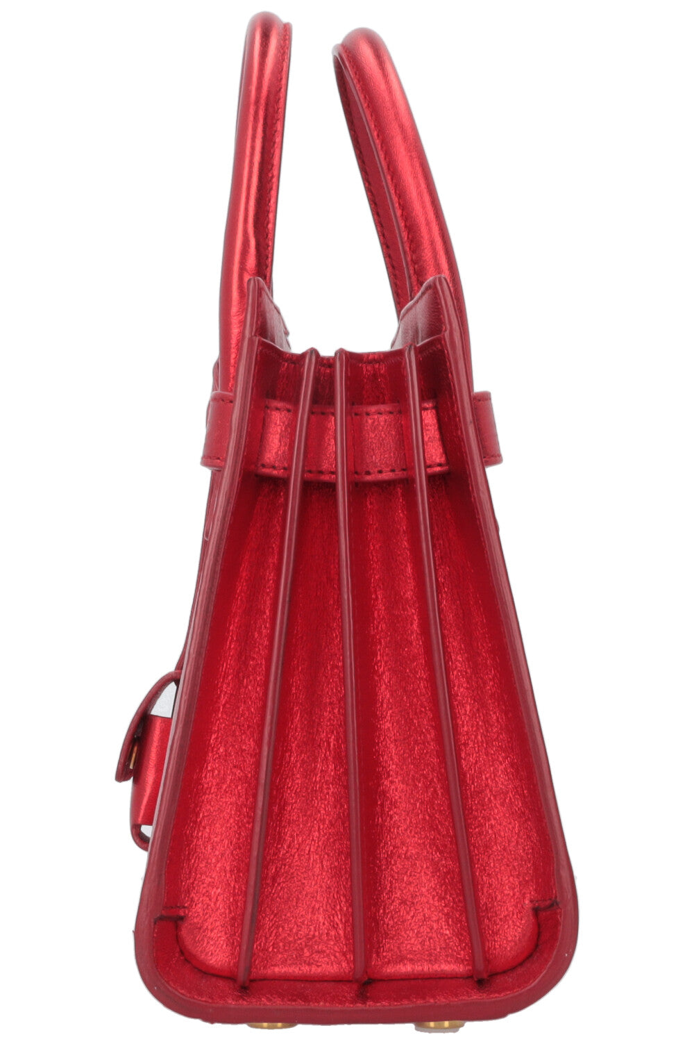 SAINT LAURENT Nano Sac De Jour Metallic Red