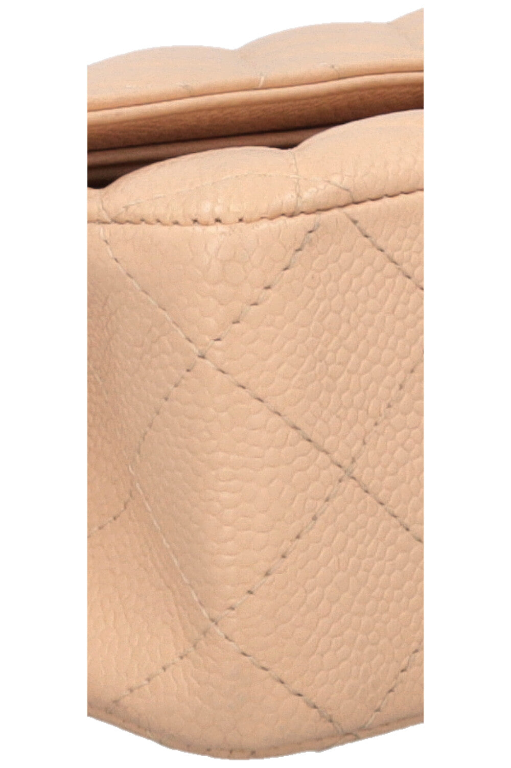 CHANEL Double Flap Bag Medium Caviar Beige