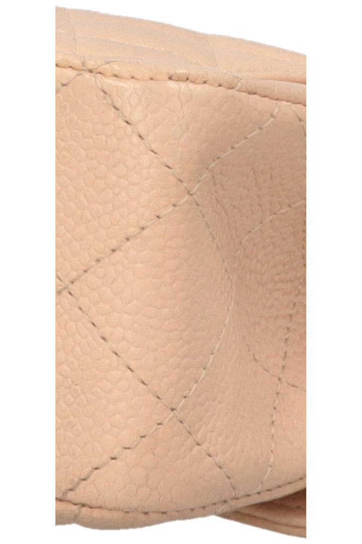 CHANEL Double Flap Bag Medium Caviar Beige