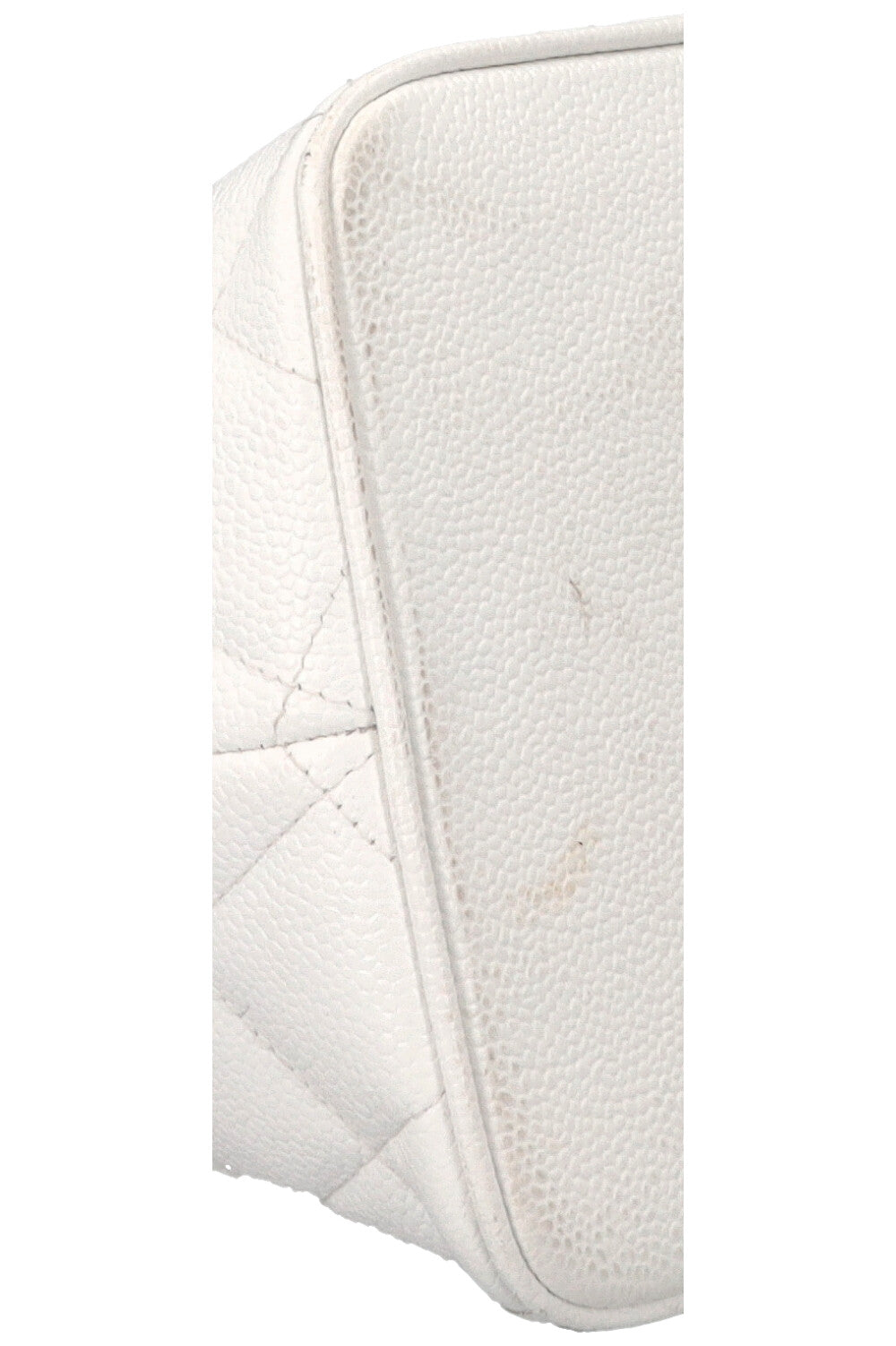 CHANEL Medaillon Tote Bag Leather White