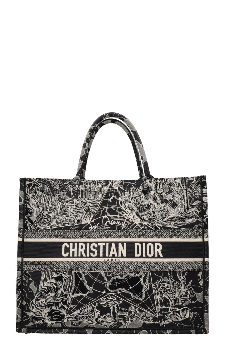 CHRISTIAN DIOR Around The World Medium Book Tote Bag