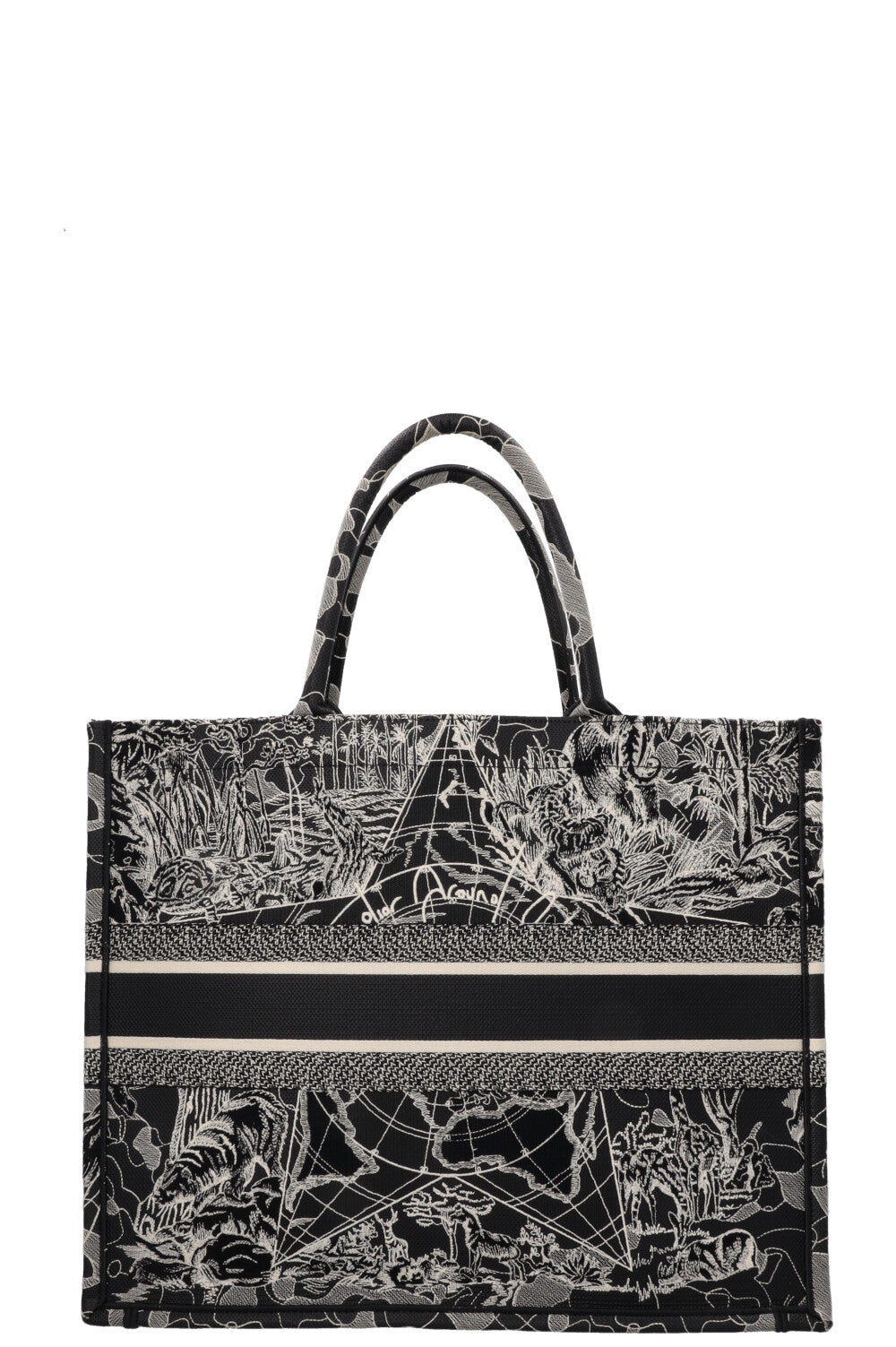CHRISTIAN DIOR Around The World Medium Book Tote Bag