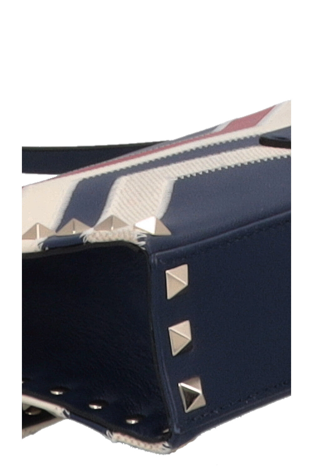 VALENTINO Rockstud Zig Zag Crossbody Bag, Navy, Red, White