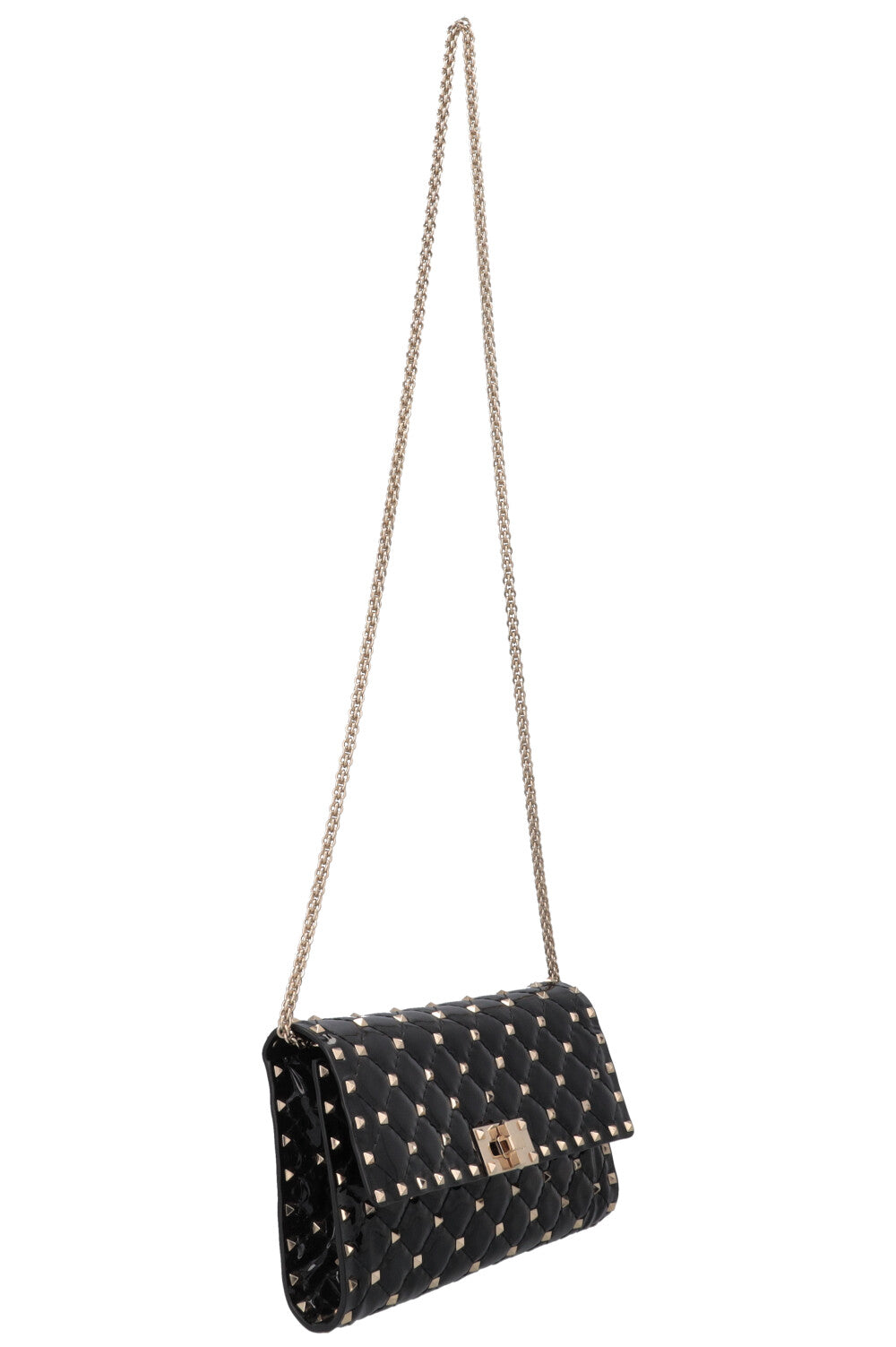 VALENTINO Spike WOC Patent Black