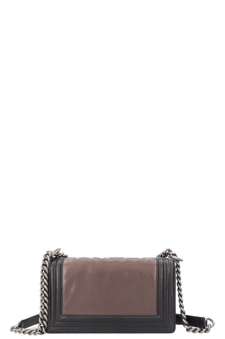 CHANEL Boy Bag 1st Edition Brown Black