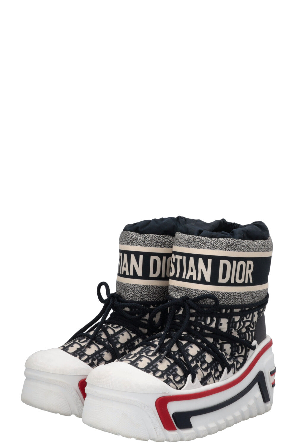 CHRISTIAN DIOR DiorAlps Apres Ski Boots Oblique White