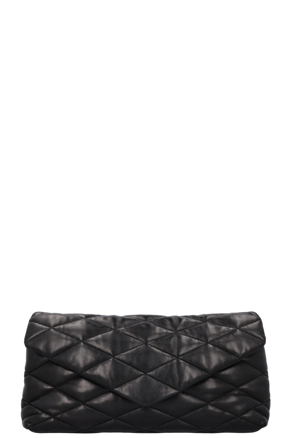 Ysl black quilted clutch discount