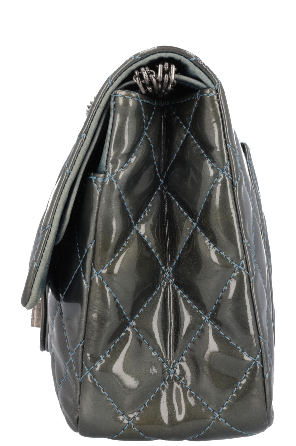 CHANEL 2.55 Reissue Double Flap Bag Maxi Green Patent
