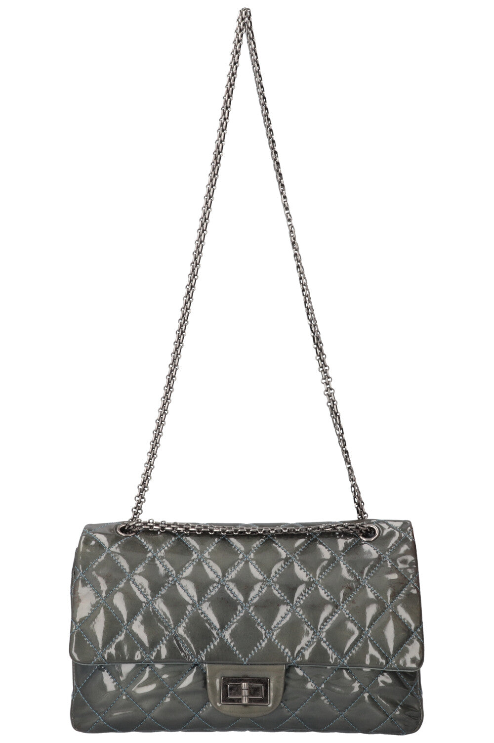 CHANEL 2.55 Reissue Double Flap Bag Maxi Green Patent