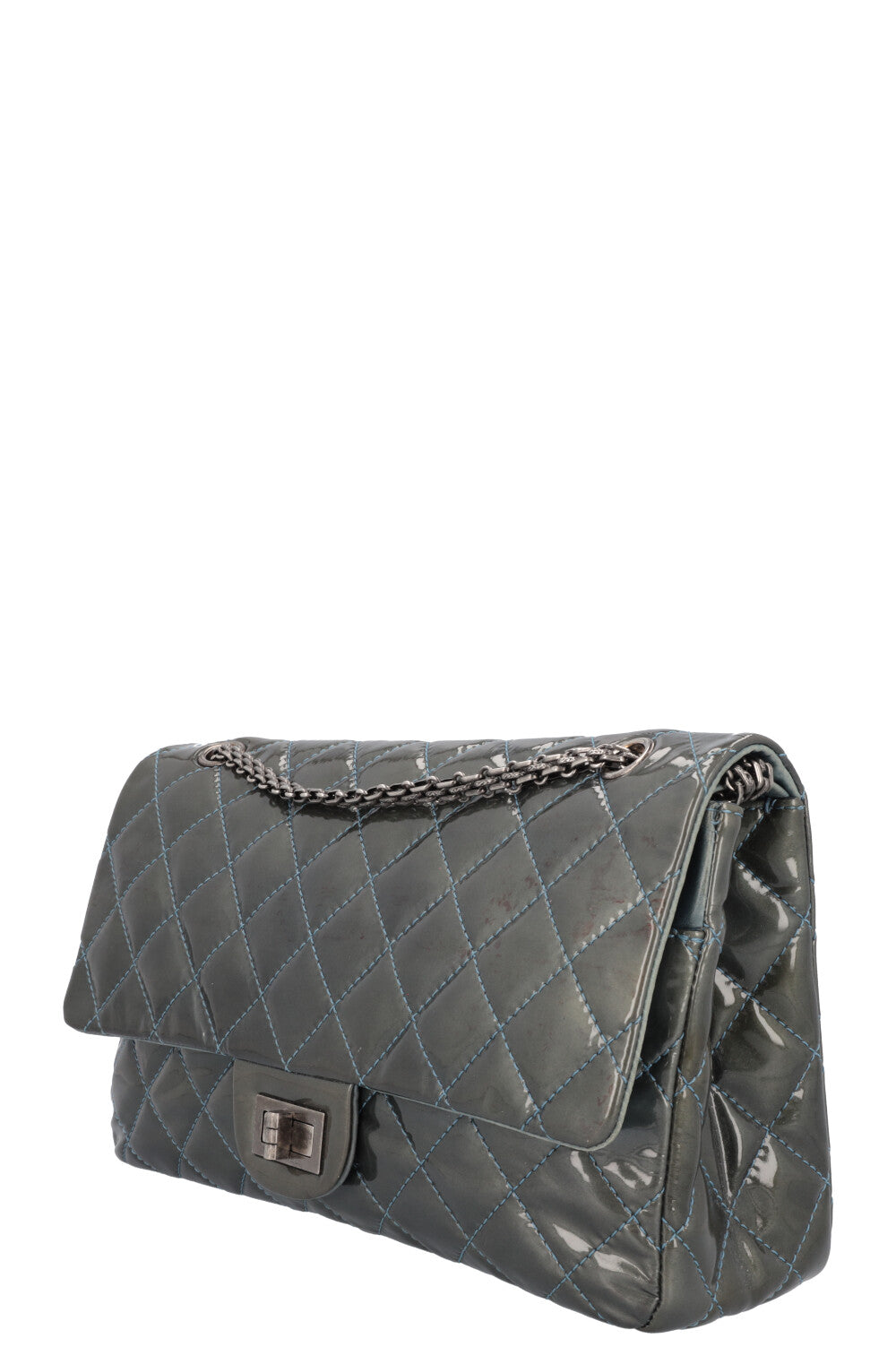 CHANEL 2.55 Reissue Double Flap Bag Maxi Green Patent