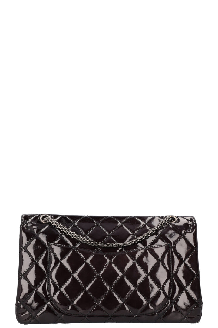 CHANEL 2.55 Reissue Double Flap Maxi Black Patent