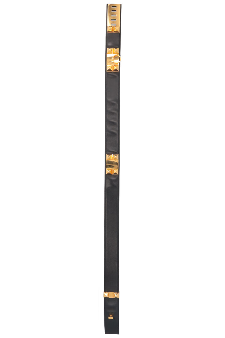 HERMÈS Necklace de Chien Belt Noir