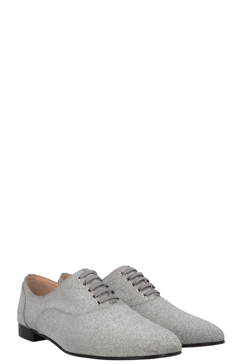 CHRISTIAN LOUBOUTIN Glitter Flats Silver – REAWAKE