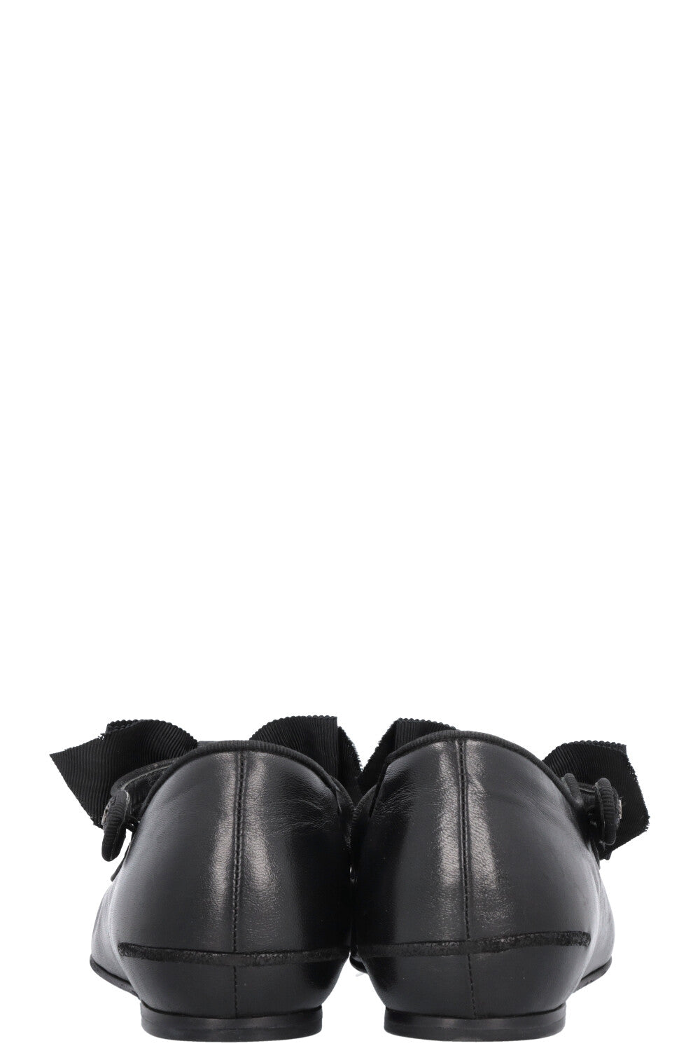 CHANEL Bow Mary Jane Ballet Flats Black