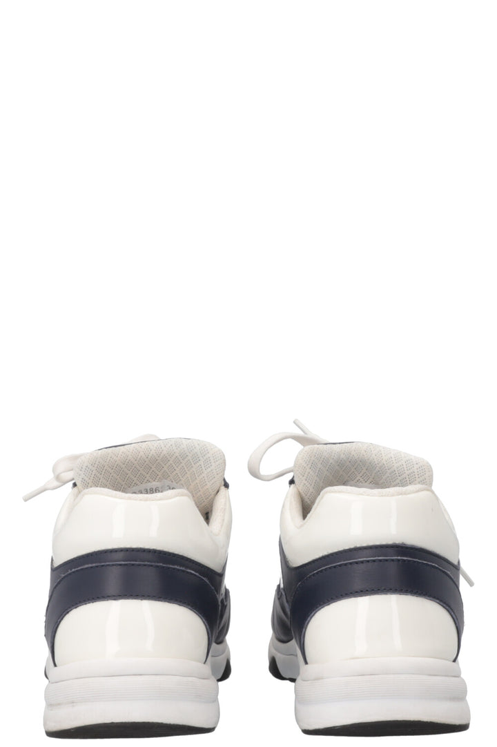 CHANEL Tennis Sneakers Navy White