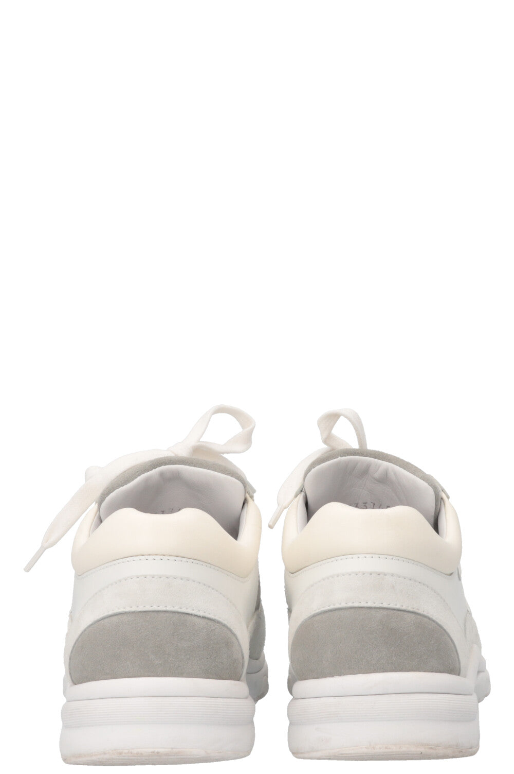 CHANEL Tennis Sneakers White Blue