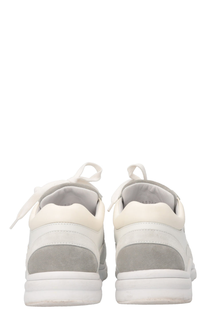 CHANEL Tennis Sneakers White Blue