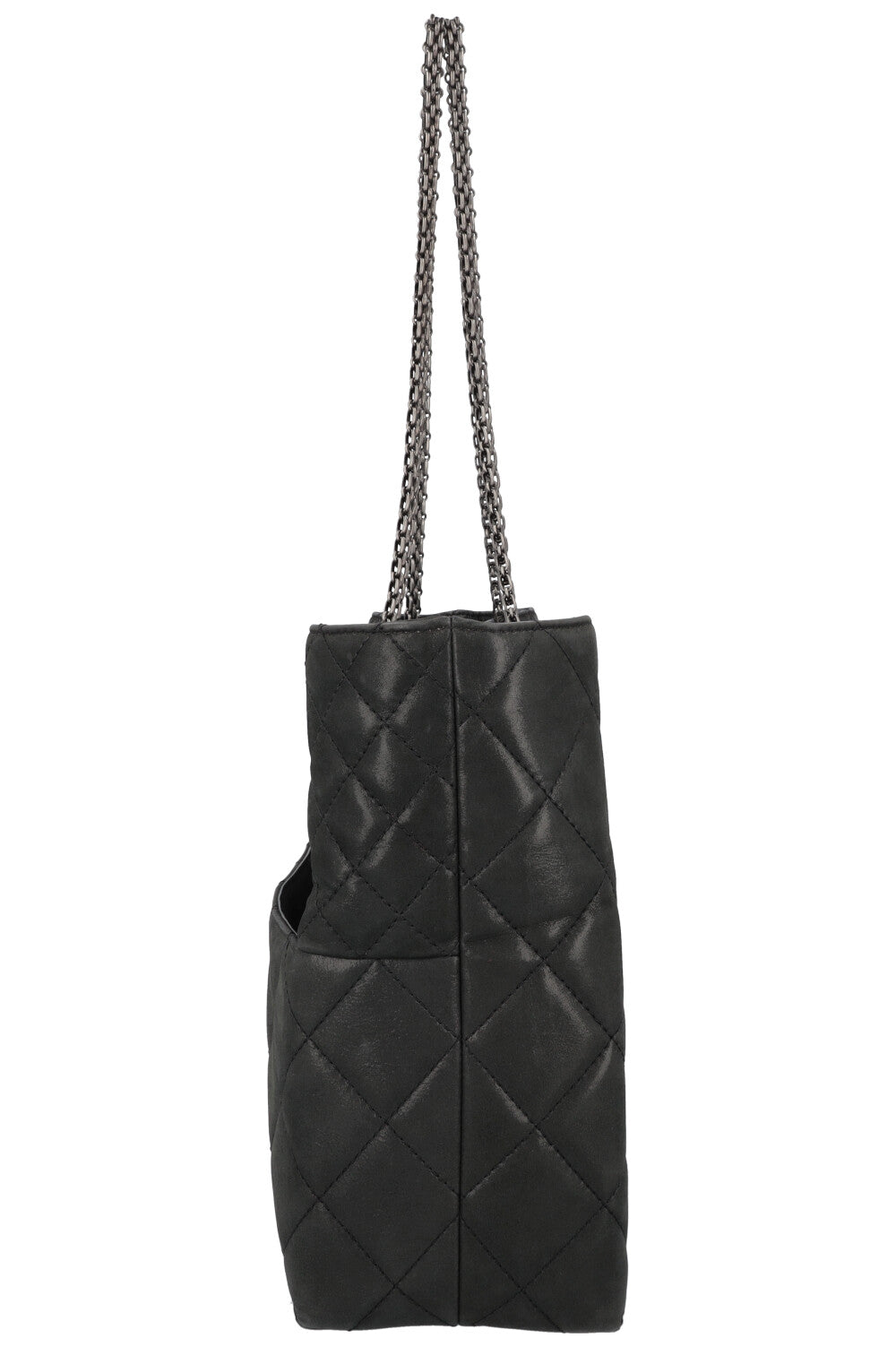 CHANEL 2.55 Reissue Tote Bag Leather Black