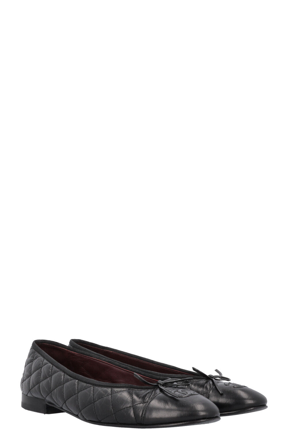 CHANEL Classic Ballet Flats Quilted Black