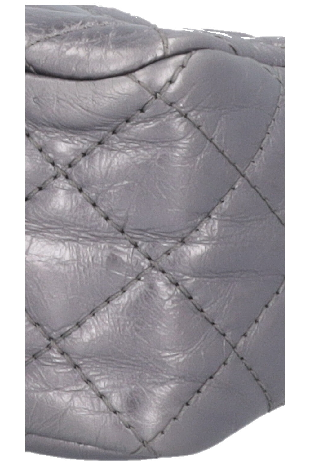 Sac photo CHANEL Reissue 2.55 argent métallisé