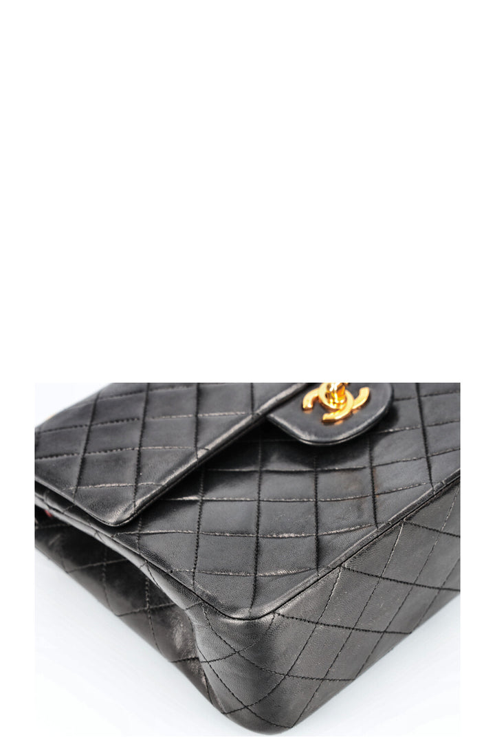 CHANEL Double Flap Bag Medium Square Bag Black