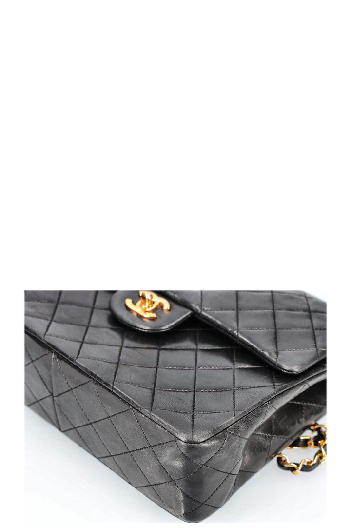 CHANEL Double Flap Bag Medium Square Bag Black