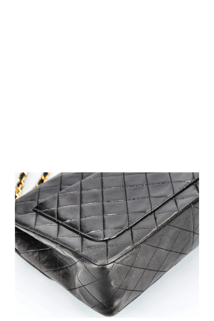 CHANEL Double Flap Bag Medium Square Bag Black