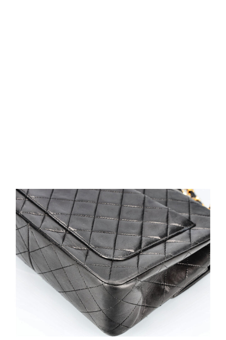 CHANEL Double Flap Bag Medium Square Bag Black