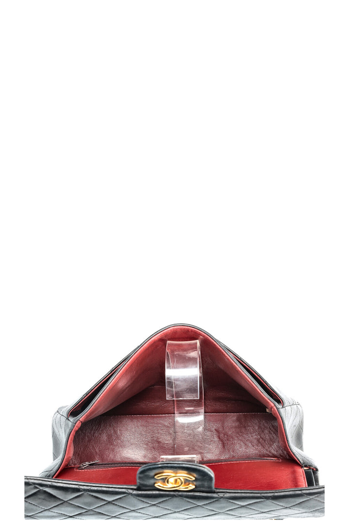 CHANEL Double Flap Bag Medium Square Bag Black