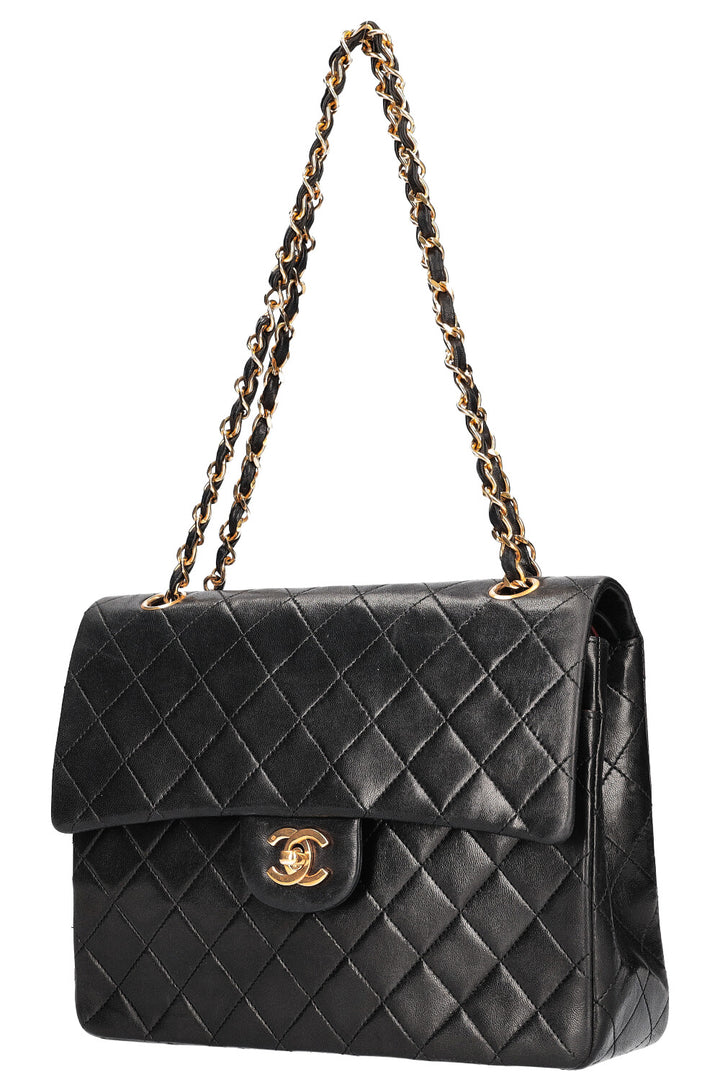 CHANEL Double Flap Bag Medium Square Bag Black