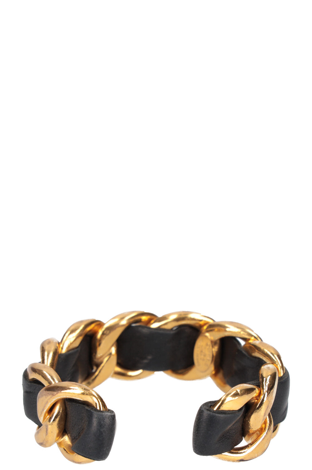 CHANEL Cuff Gold with Leather Collection 25