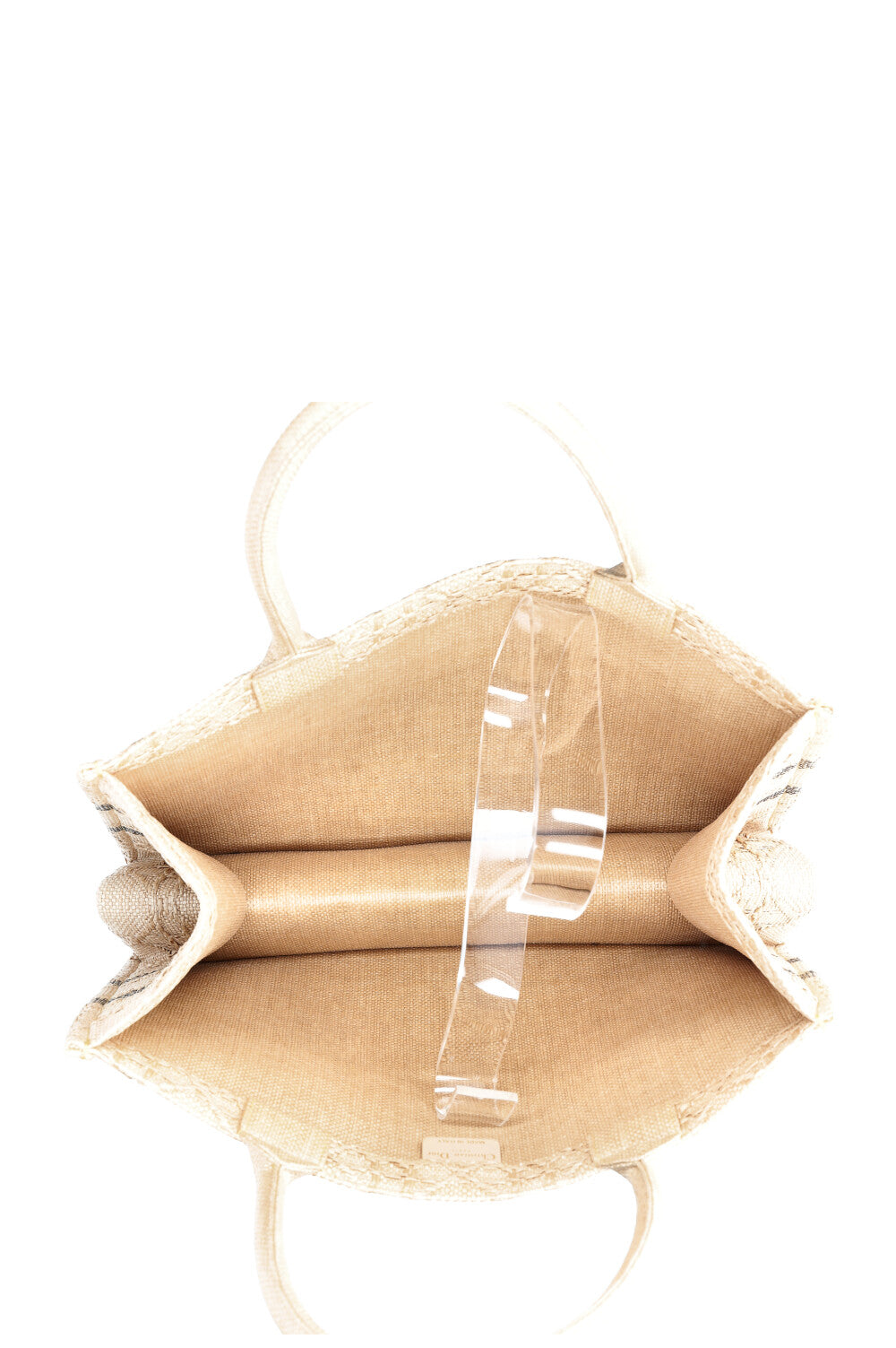 CHRISTIAN DIOR Book Tote Moyen Raphia