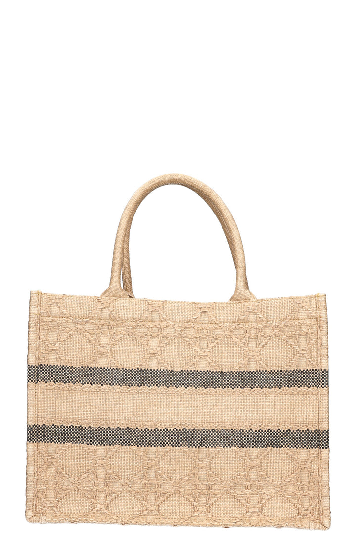 CHRISTIAN DIOR Book Tote Moyen Raphia