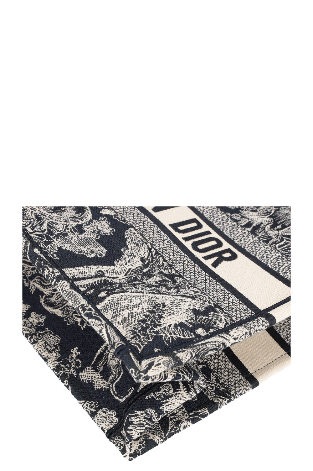 CHRISTIAN DIOR Book Tote Bleu & Blanc