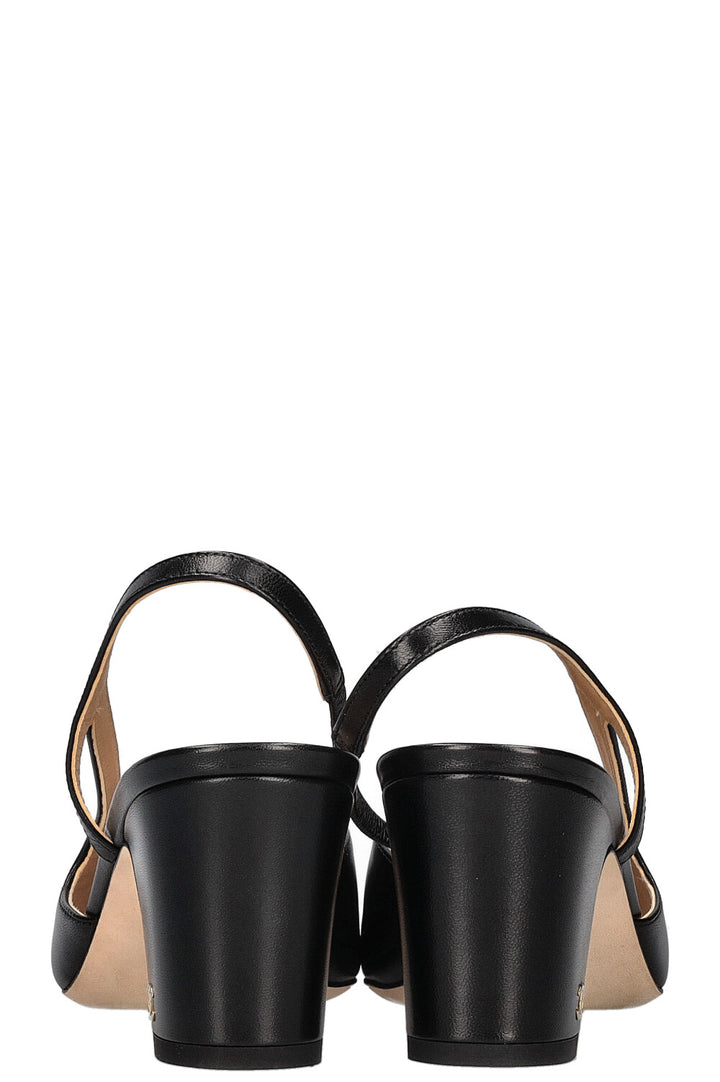 CHANEL Classic Slingback Heels Black