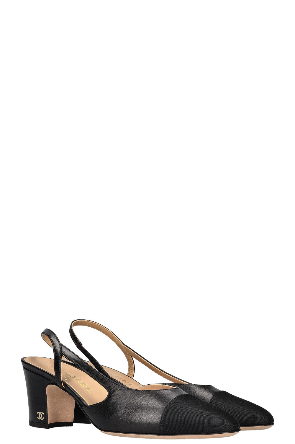 CHANEL Classic Slingback Heels Black – REAWAKE - Main Image