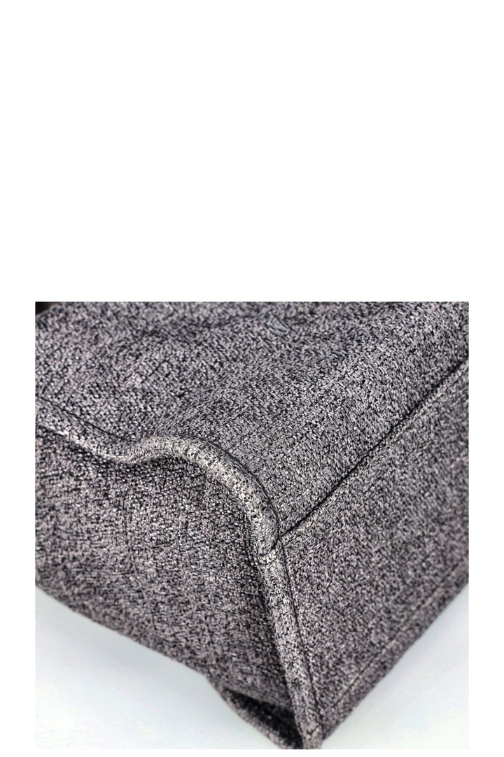 CHANEL Deauville Bag Canvas Blue