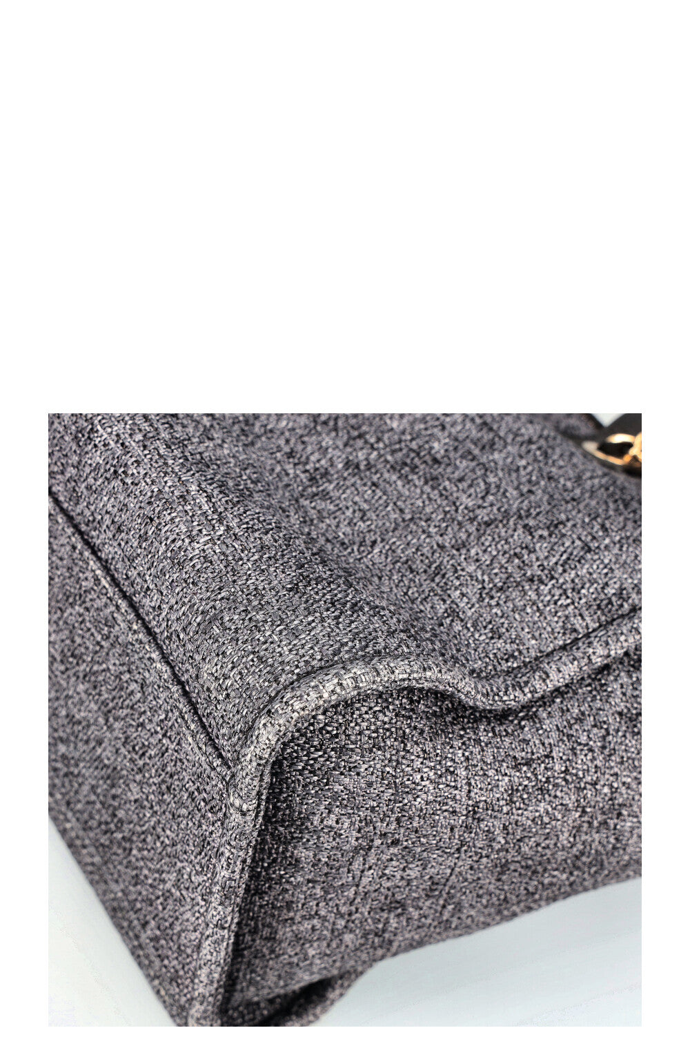 CHANEL Deauville Bag Canvas Blue