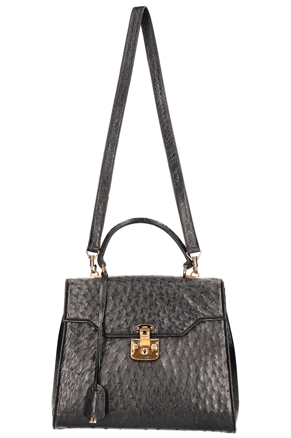 Vintage gucci ostrich store bag