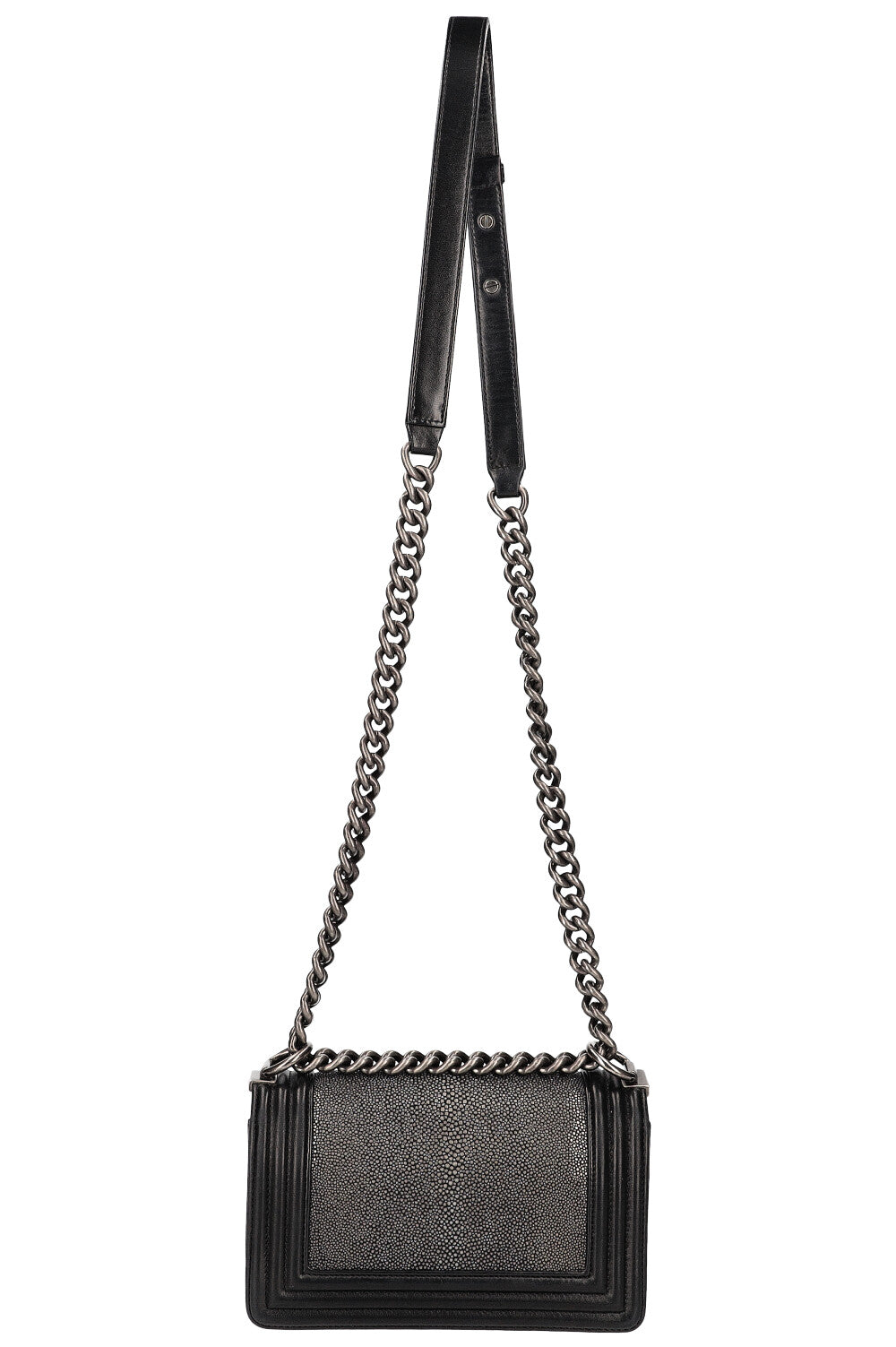 CHANEL Small Boy Bag Stingray Black